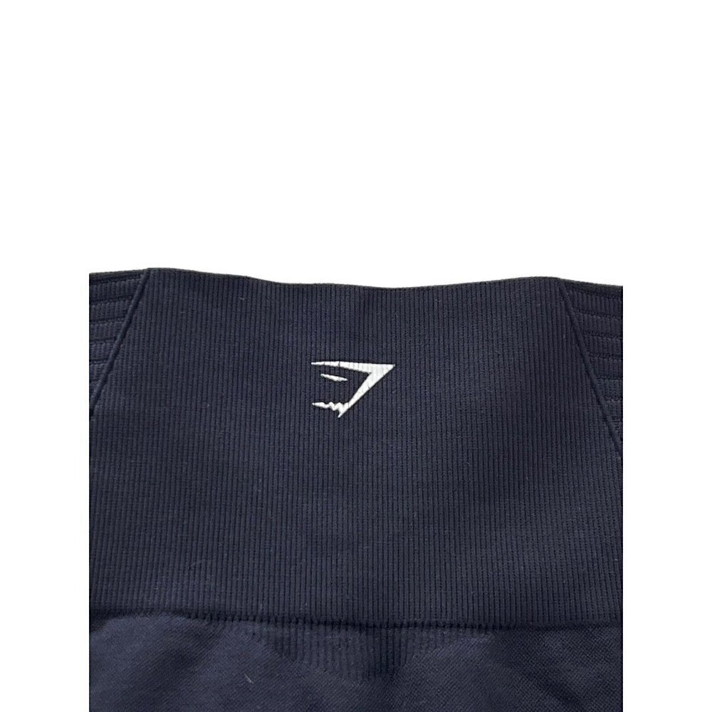 Gymshark Seamless Perforated Leggings Women’s XS Black Mid Rise Stretch Compress - Picture 6 of 8